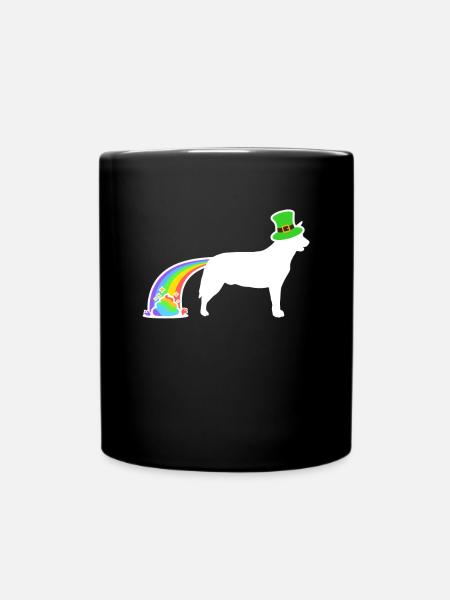 St. Patricks Dog - Bouvier australien - Mug uni - noir