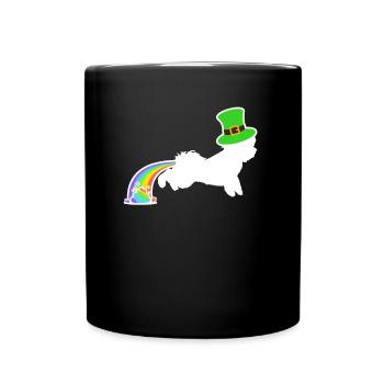 Le Chien de Saint-Patrick - Bichon Frise - Mug uni - noir - Devant