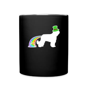 Chien de Saint-Patrick - Briarde - Mug uni - noir - Devant