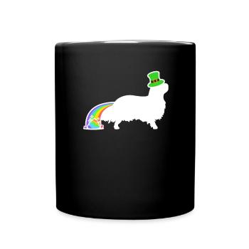 St. Patricks Hund - Kavalier - Tasse einfarbig - Schwarz - Vorne