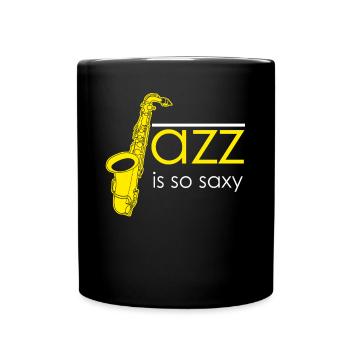 Saxophone Saxy Jazz Saxophoniste - Mug uni - noir - Devant