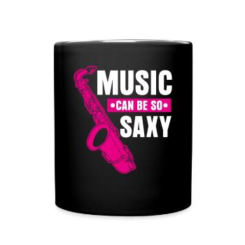 Saxophone Saxy Music Jazz Saxophones - Mug uni - noir - Devant