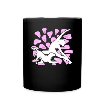 Yoga Dog Méditation Chiens Yoga Exercice - Mug uni - noir - Devant