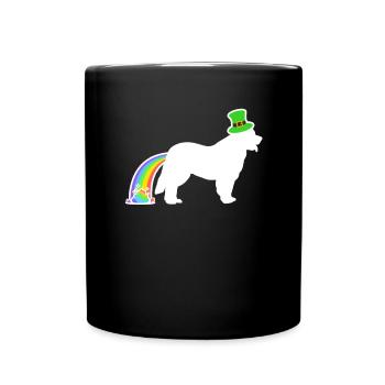 Chien de Saint-Patrick - Leonberger - Mug uni - noir - Devant