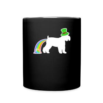 Chien de Saint-Patrick - Schnauzer nain - Mug uni - noir - Devant