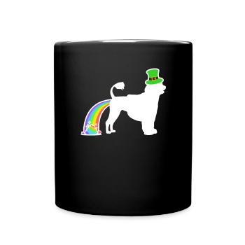 Chien de Saint-Patrick - Eau portugaise - Mug uni - noir - Devant