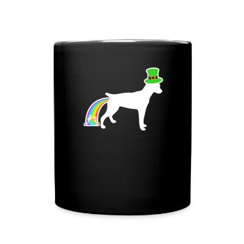Chien de Saint-Patrick - Ratterrier - Mug uni - noir - Devant