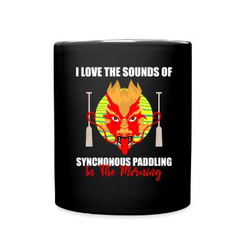 Chinese Boat Race for Dragon Boat Trainers - Full Colour Mug - black - Front