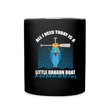 Dragon Boat Trainer for Chinese Boat Racing - Full Colour Mug - black - Front