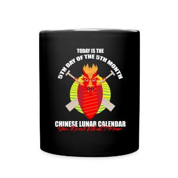 Dragon Boat Race Festival for Dragon Boat - Full Colour Mug - black - Front