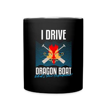 Chinese Boat Race for Dragon Boat Trainers - Full Colour Mug - black - Front
