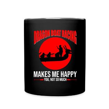 Conception de course de bateaux-dragons pour Dragon Boating - Mug uni - noir - Devant