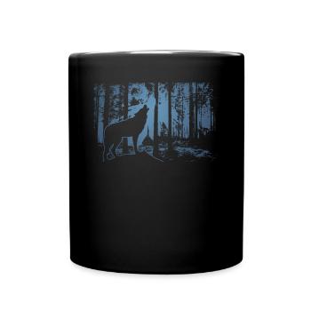 Wolf Forest Wolves Nature Outdoor - Mug uni - noir - Devant
