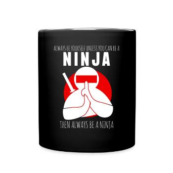 Ninja Dire Ninjas avec Ninja Sword - Mug uni - noir - Devant