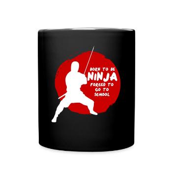 École des écoliers ninjas Ninjas - Mug uni - noir - Devant
