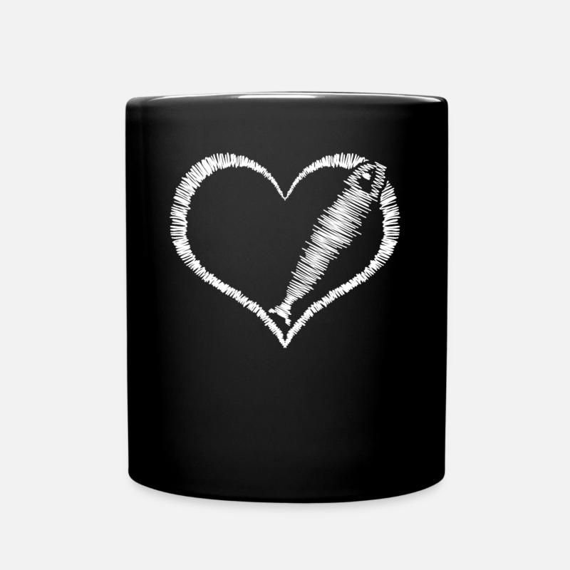 Sardine Herring Sardines Heart Herrings - Mug uni - noir