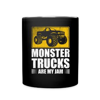 Monster Trucks Are My Jam Monster Truck Show - Full Colour Mug - black - Front
