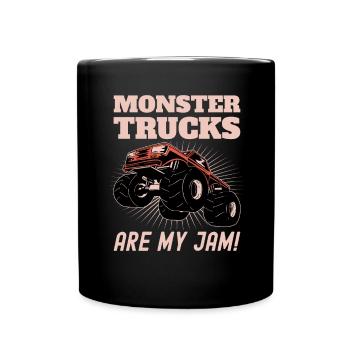 Monster Trucks Are My Jam Monster Truck Show - Full Colour Mug - black - Front