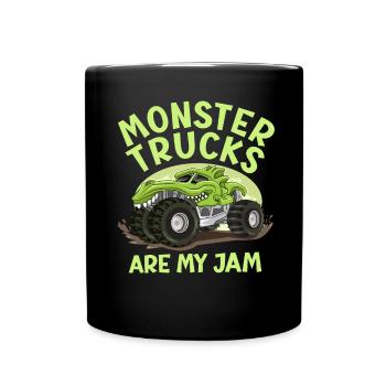 Monster Trucks Are My Jam Monster Truck Show - Full Colour Mug - black - Front