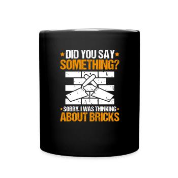 Master Masonry Masonry Bricklayer Mason - Full Colour Mug - black - Front