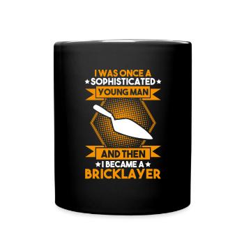 Master Masonry Masonry Bricklayer Mason - Full Colour Mug - black - Front