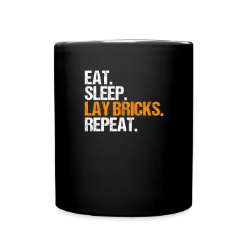 Master Masonry Masonry Bricklayer Mason - Full Colour Mug - black - Front