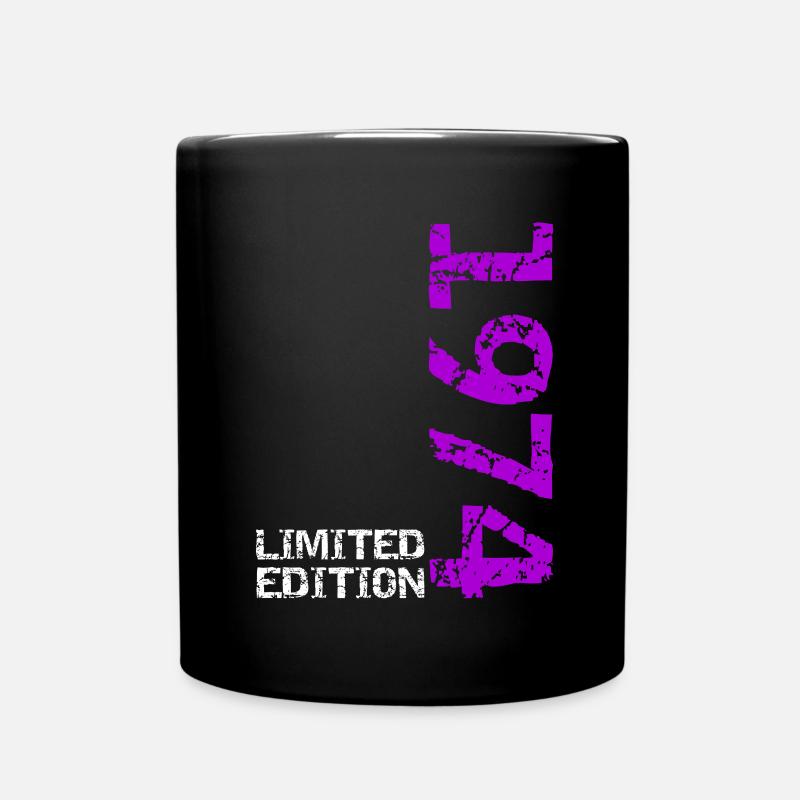 1974 Limited Edition Geburtstag Geschenk Frau Mann - Tasse einfarbig - Schwarz
