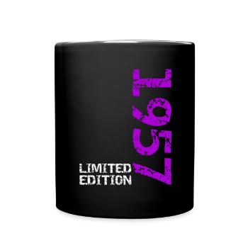 1957 édition limitée anniversaire cadeau femme mari - Mug uni - noir - Devant