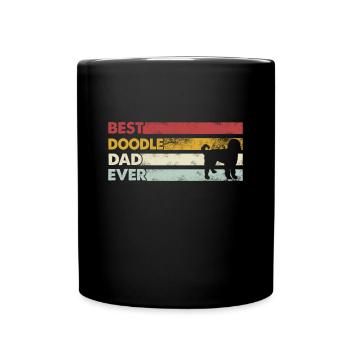 Best Dad Ever - Doodle - Full Colour Mug - black - Front