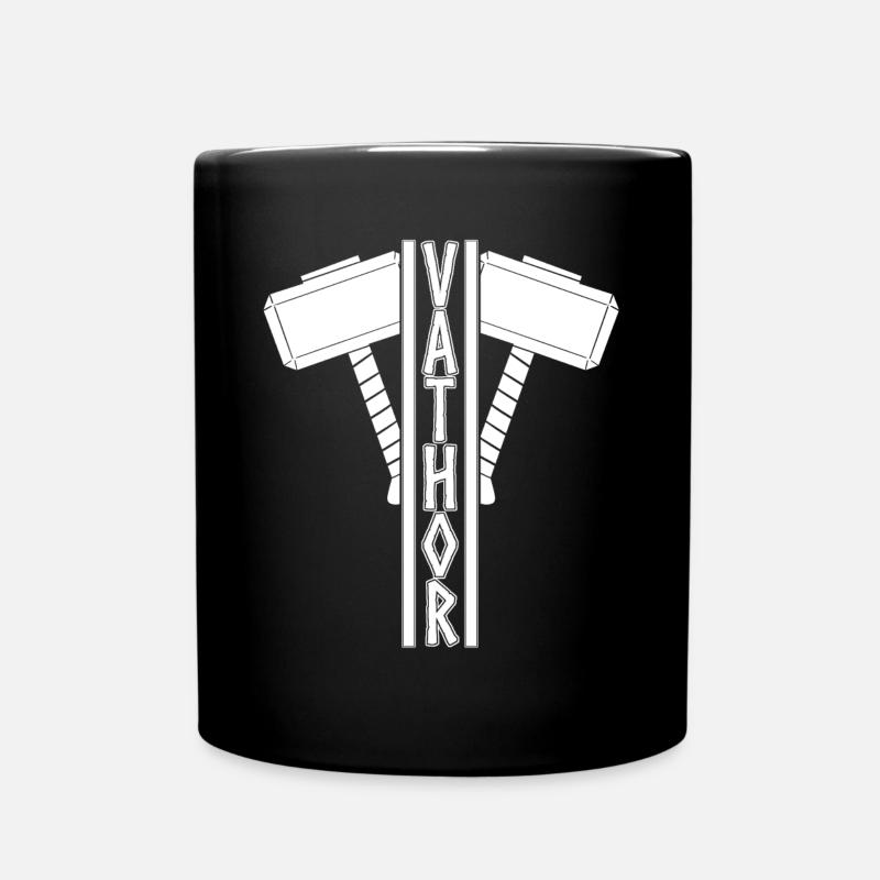 Vater Papa Opa Hammer Ehemann Vatertag - Tasse einfarbig - Schwarz