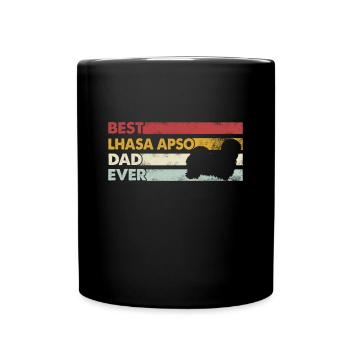 Meilleur père de tous les temps - Lhassa Apso - Mug uni - noir - Devant