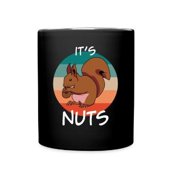 Eichhörnchen Retro Squirrel - Full Colour Mug - black - Front