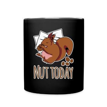 Eichhörnchen Nut Today - Tasse einfarbig - Schwarz - Vorne
