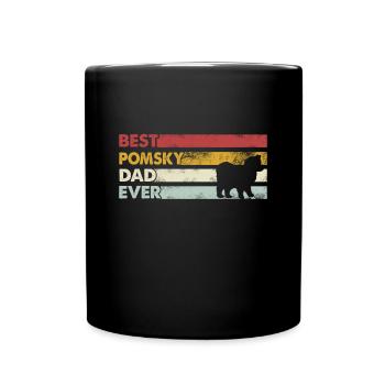 Meilleur père de tous les temps - Pomsky - Mug uni - noir - Devant
