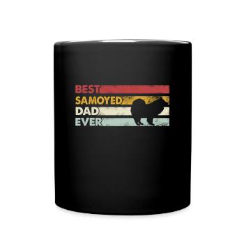 Meilleur papa de tous les temps - Samoyèdes - Mug uni - noir - Devant