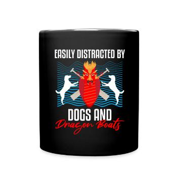 Dragon Boat Racing Design for Dragon Boating - Full Colour Mug - black - Front