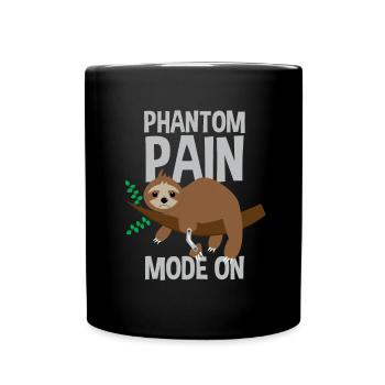 Artificial limb design for leg prosthesis - Full Colour Mug - black - Front