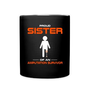Conception de jambe bionique pour prothèses de jambe - Mug uni - noir - Devant