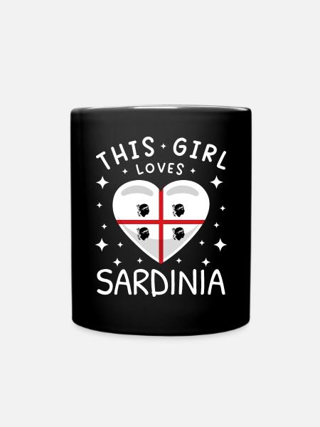 Drapeau de la Sardaigne Drapeau sarde Drapeau de la Sardaigne - Mug uni - noir