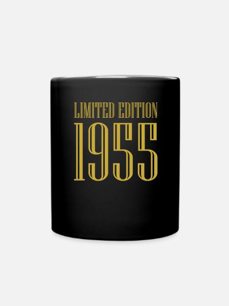 1955 Limited Edition Geburtstag Geschenk Frau Mann - Tasse einfarbig - Schwarz