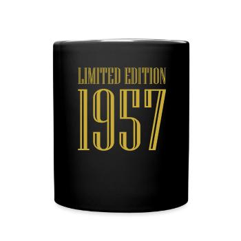 1957 édition limitée anniversaire cadeau femme mari - Mug uni - noir - Devant