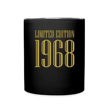 1968 Limited Edition Birthday Gift Wife Husband - Full Colour Mug - black - Front