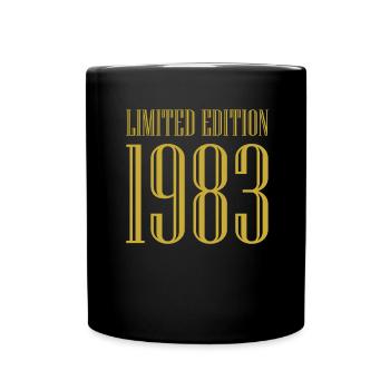 1983 Limited Edition Birthday Gift Wife Husband - Full Colour Mug - black - Front