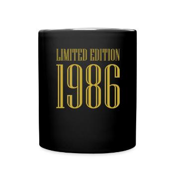 1986 édition limitée anniversaire cadeau femme mari - Mug uni - noir - Devant