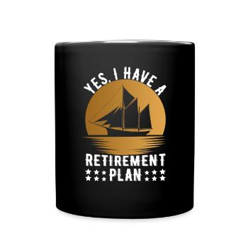 Régime de retraite des marins retraités - Mug uni - noir - Devant
