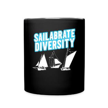 Drôle de voilier pour le capitaine du bateau - Mug uni - noir - Devant