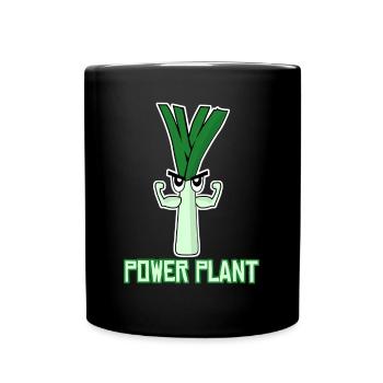 Vegan Leek Bodybuilding Vegan - Full Colour Mug - black - Front