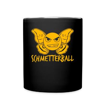 Tischtennis Schmetterball Schmetterling - Tasse einfarbig - Schwarz - Vorne