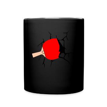 Table tennis Table tennis bats - Full Colour Mug - black - Front
