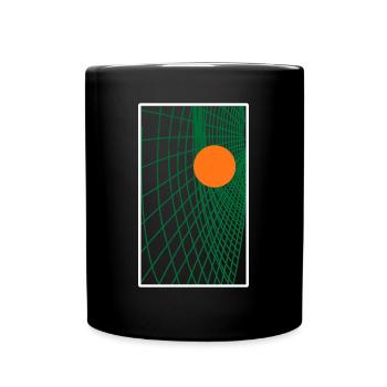 Tennis de table Balle de ping-pong - Mug uni - noir - Devant